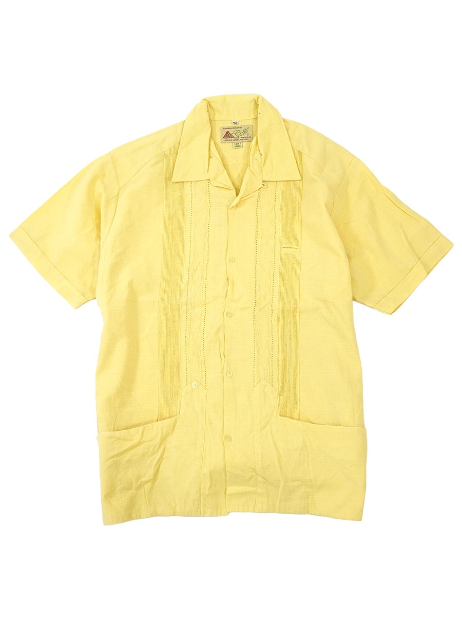 COLLI LINEN CUBA SHIRT CREAM YELLOW (SIZE.42)