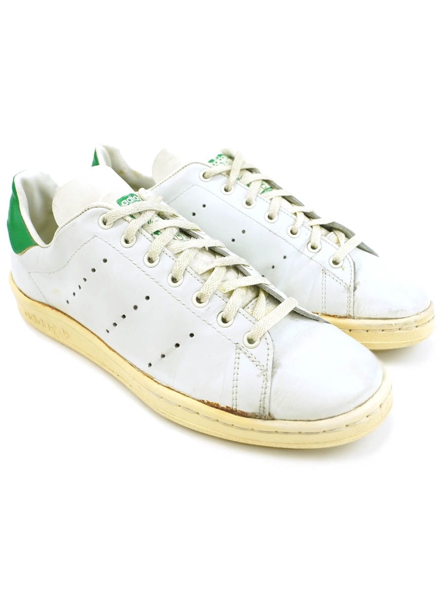 80'S ADIDAS STAN SMITH WHITE/GREEN (SIZE.8) MADE IN FRANCE