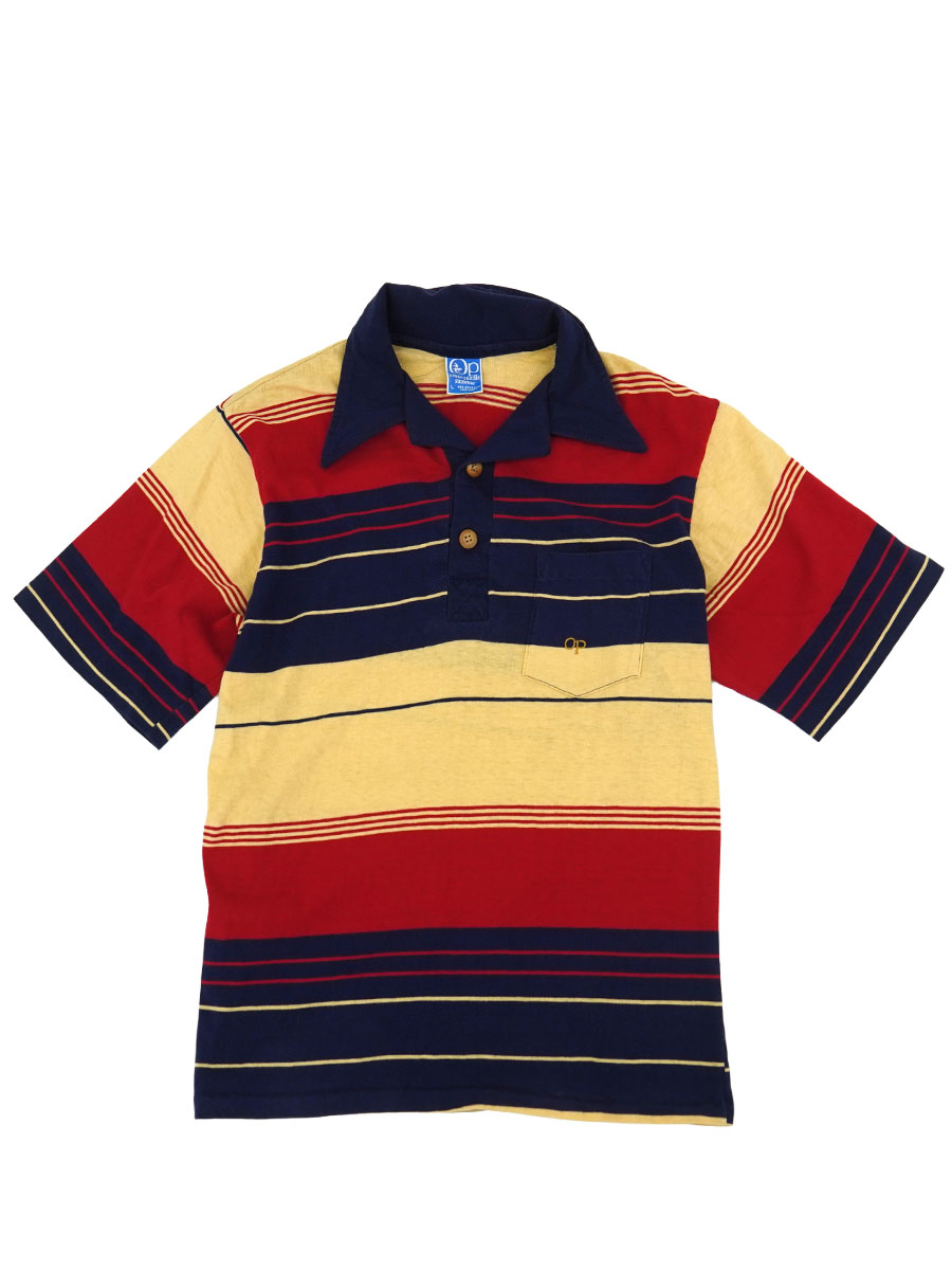 70'S～ OCEAN PACIFIC S/S POLO SHIRT (SIZE. LARGE)