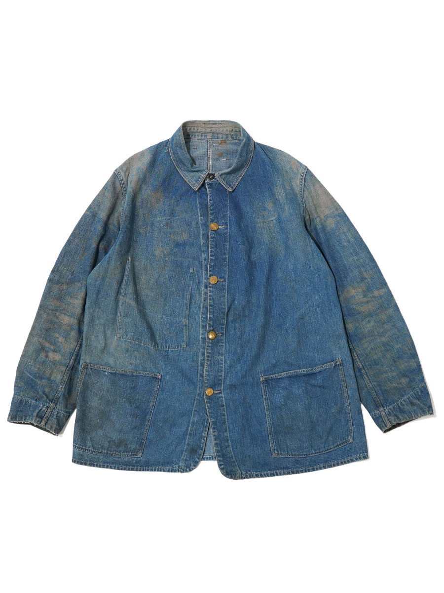 40'S WW2 2-POCKET DENIM COVERALL (APPROX.42)