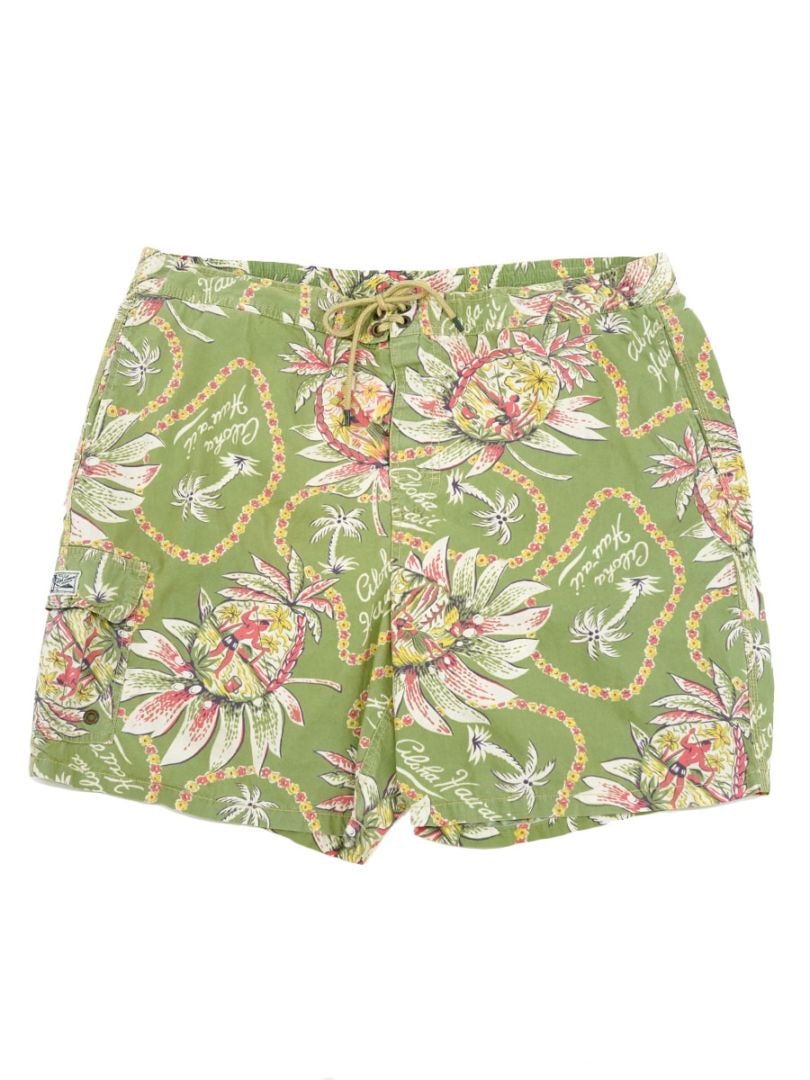 RALPH LAUREN HAWAIIAN SWIM SHORT PANTS (SIZE. X LARGE)