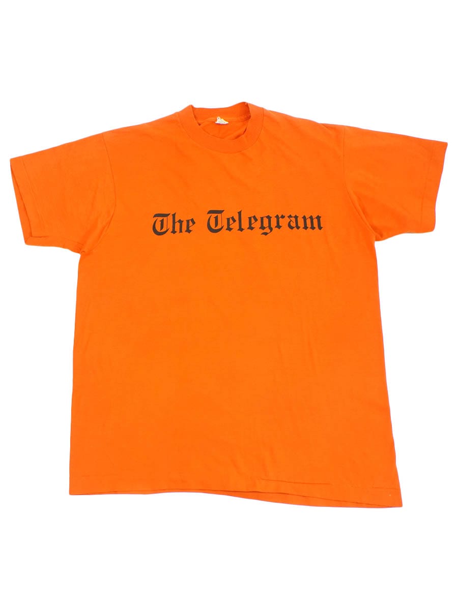 80'S SCREEN STARS ''THE TELEGRAM'' T SHIRT (SIZE.X LARGE) MADE IN USA