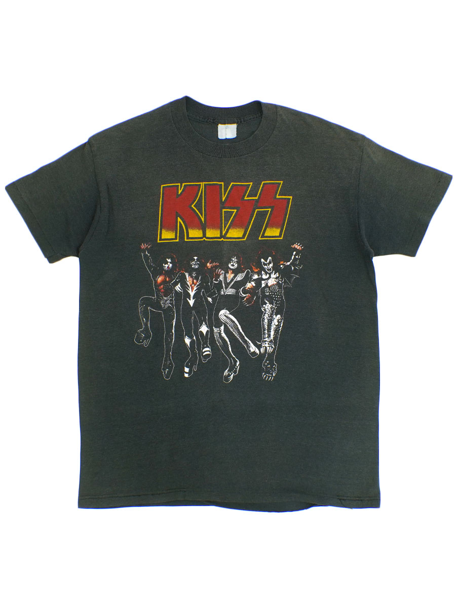 80'S～ ''KISS'' T SHIRT BLACK (APPROX.MEDIUM)