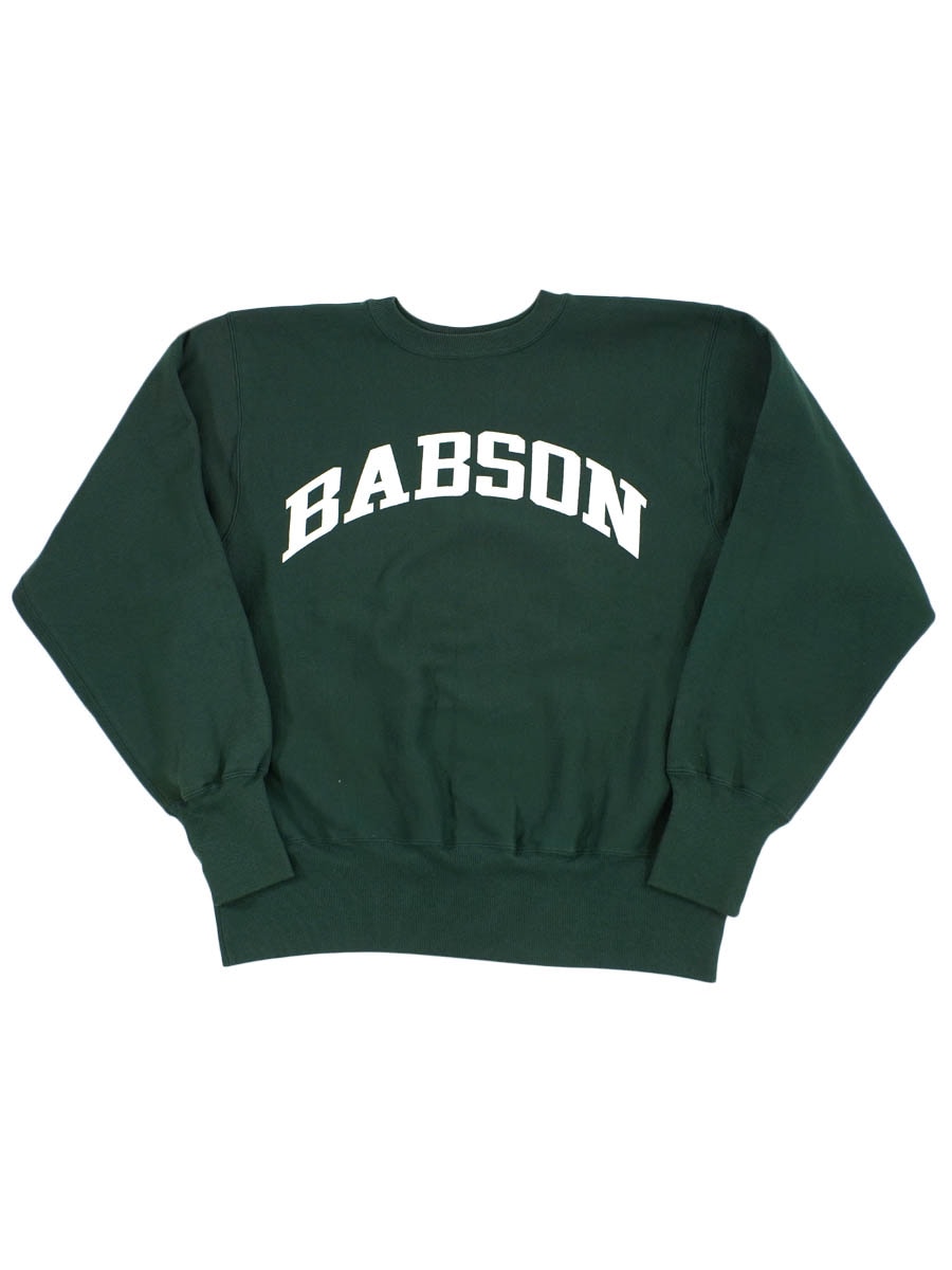 CHAMPION REVERSE WEAVE ''BABSON'' GREEN (SIZE.LARGE) MADE IN MEXICO