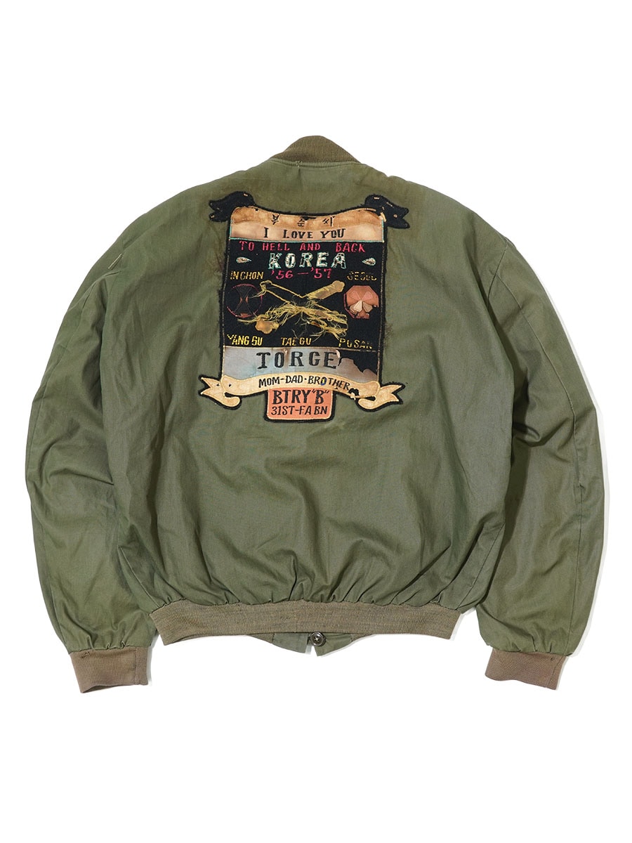 50'S ''KOREA INCHIN SEOUL 56-57'' SOUVENIR JACKET (APPROX.LARGE)