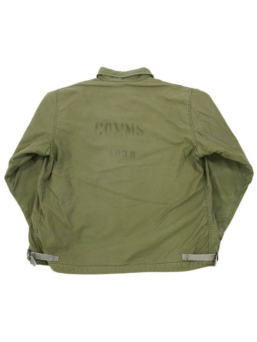 '86 U.S.NAVY A-2 DECK JACKET STENCIL (SIZE.X LARGE)