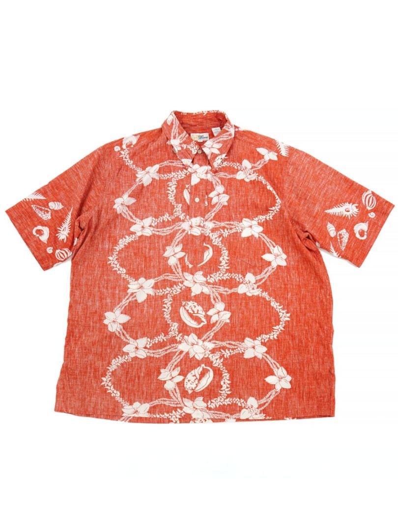80'S REYN SPOONER NUDE TAG HAWAIIAN SHIRT (SIZE. XX LARGE)