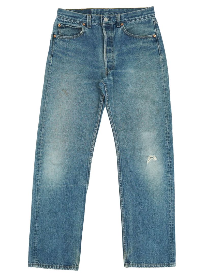 90'S LEVI'S 501 BLUE JEANS (SIZE.W33 L30) MADE IN USA | WEB