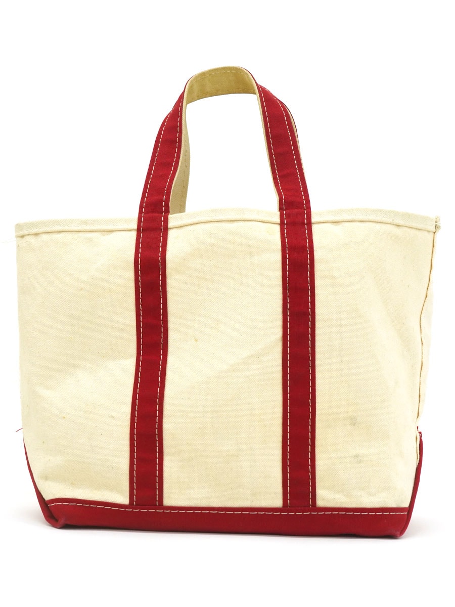 80'S L.L.BEAN BOAT AND TOTE NATURAL/RED