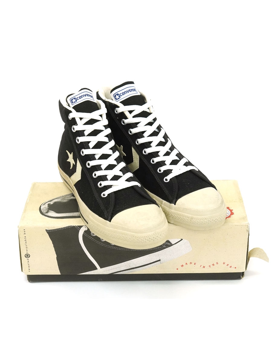 90'S CONVERSE PRO STAR HI BLACK/WHITE (SIZE.10) NOS