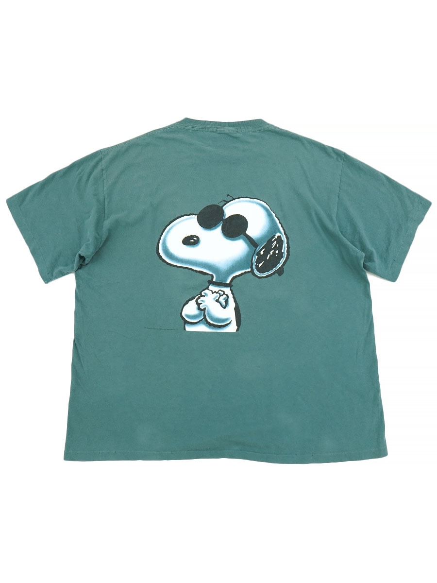 90'S ''JOE COOL SNOOPWEAR'' BOTH PRINT T SHIRT (APPROX. X LARGE)