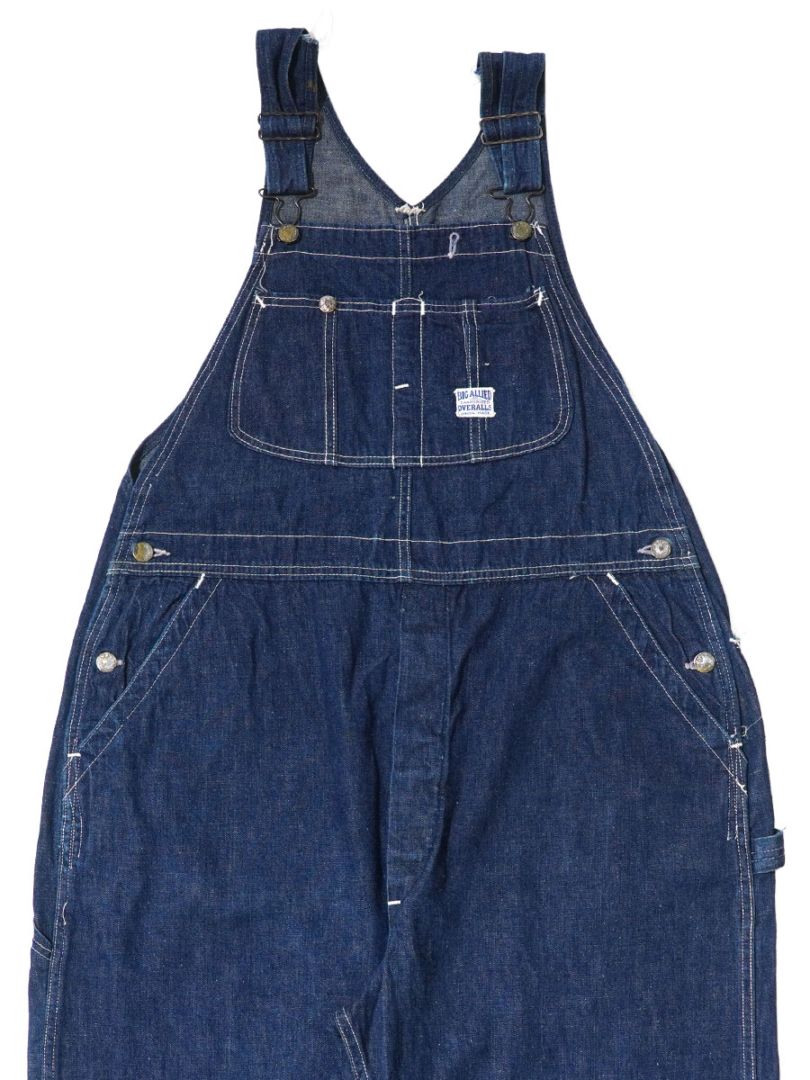 40'S BIG ALLIED OVERALLS DENIM OVERALL (APPROX.W40 L31)