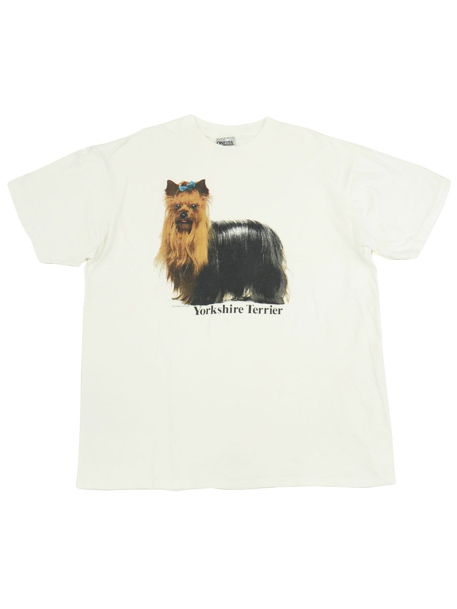 90'S ONEITA ''YORKSHIRE TERRIER'' T SHIRT (SIZE. X LARGE)