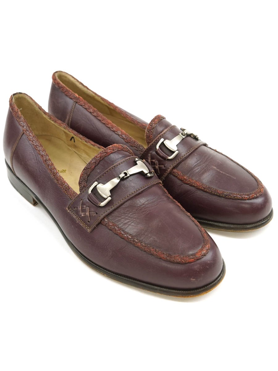 CARLO MARTINO LOAFERS BURGUNDY (SIZE.42 W) MADE IN ITALY