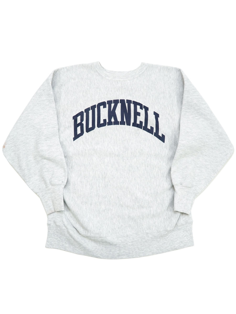 90'S CHAMPION REVERSE WEAVE ''BUCKNELL'' GREY (SIZE.X LARGE) MADE IN USA
