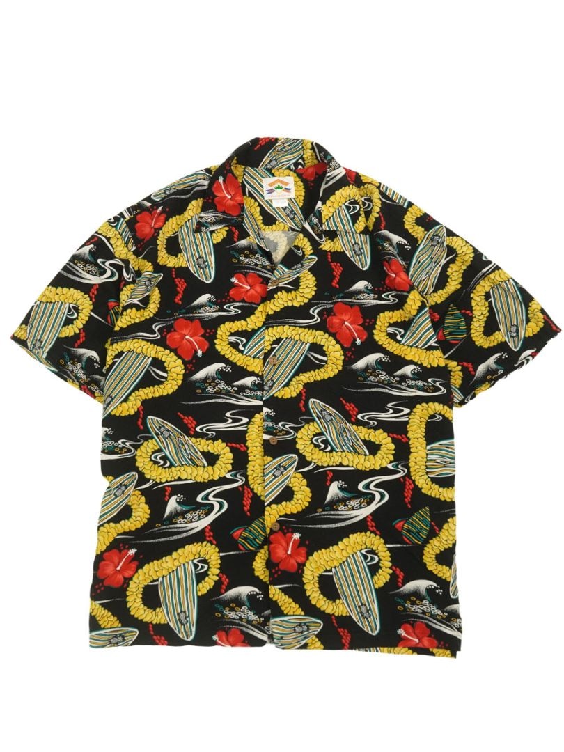 80'S PINEAPPLE JUICE 100％ RAYON HAWAIIAN SHIRT (SIZE.X LARGE) 