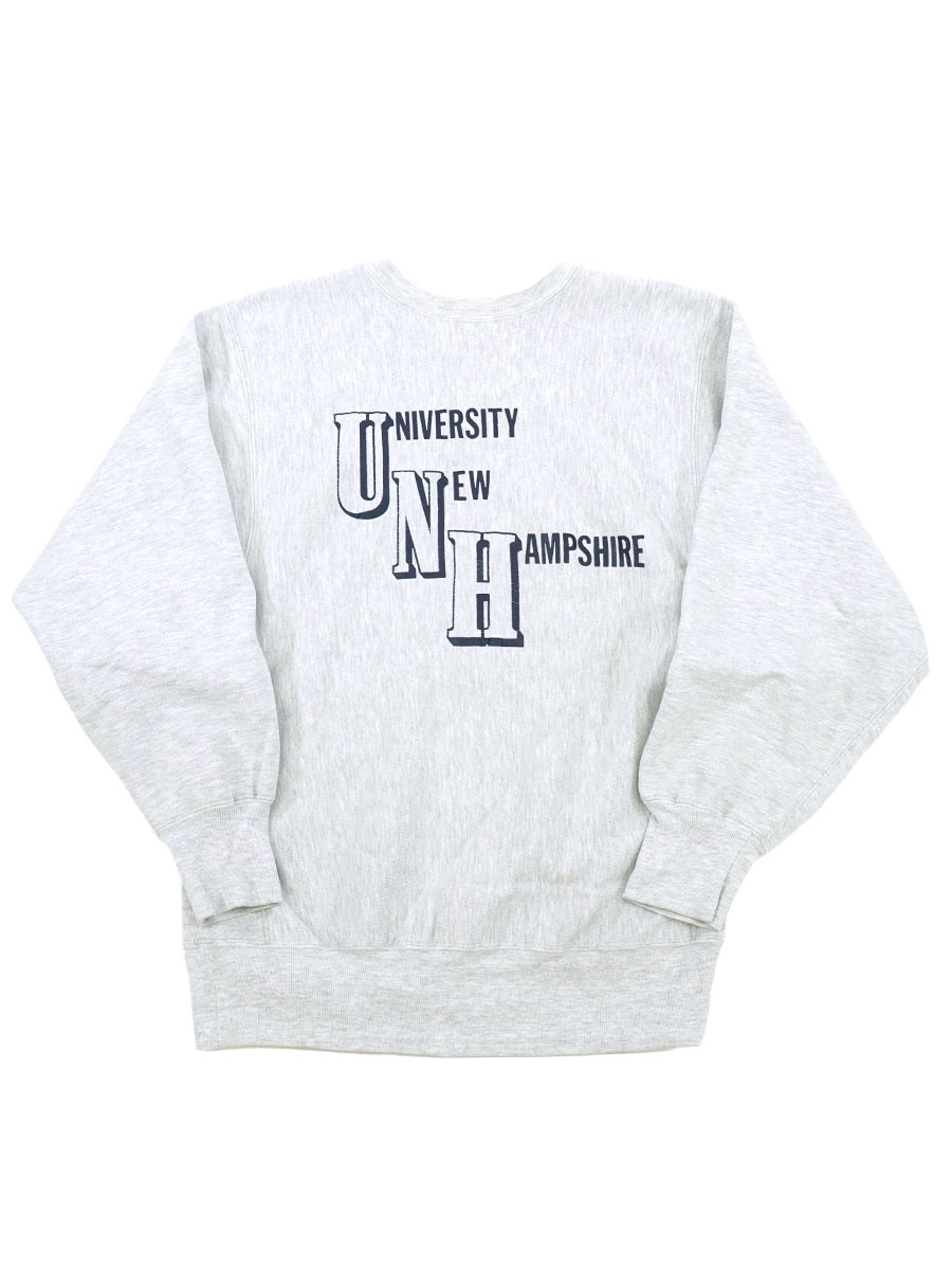 90'S CHAMPION REVERSE WEAVE ''UNIVERSITY NEW HAMPSHIRE'' (SIZE.X LARGE) MADE IN USA