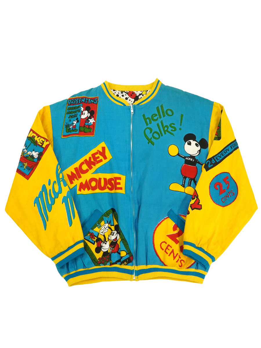 タグ付き未使用　Mickey Mouse90周年記念　スカジャン　Lサイズ　レア タグ付き未使用 Mickey Mouse90周年記念 スカジャン Lサイズ レア