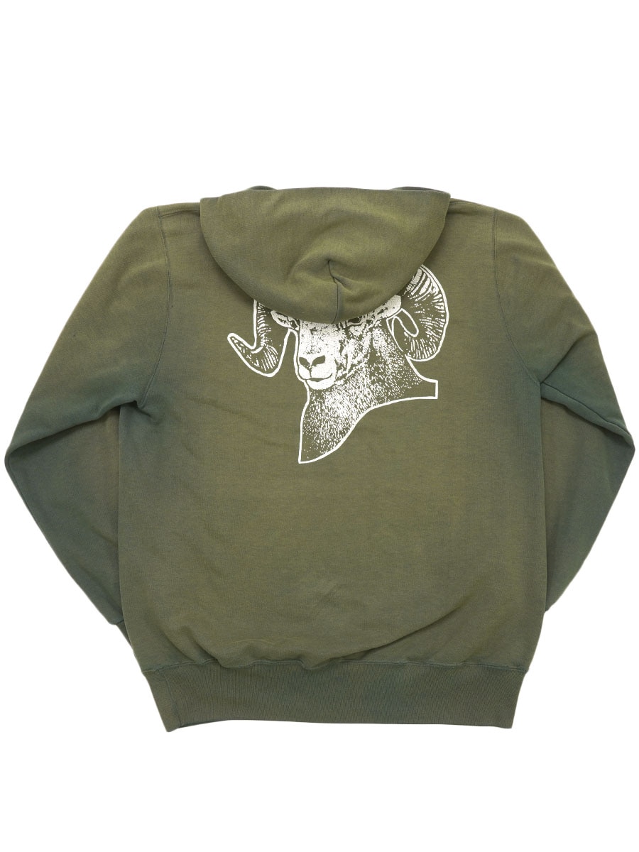 90'S CHAMPION ''WEST MOOR'' HOODED SWEAT SHIRT MUFLON PATTERN (SIZE.X LARGE)