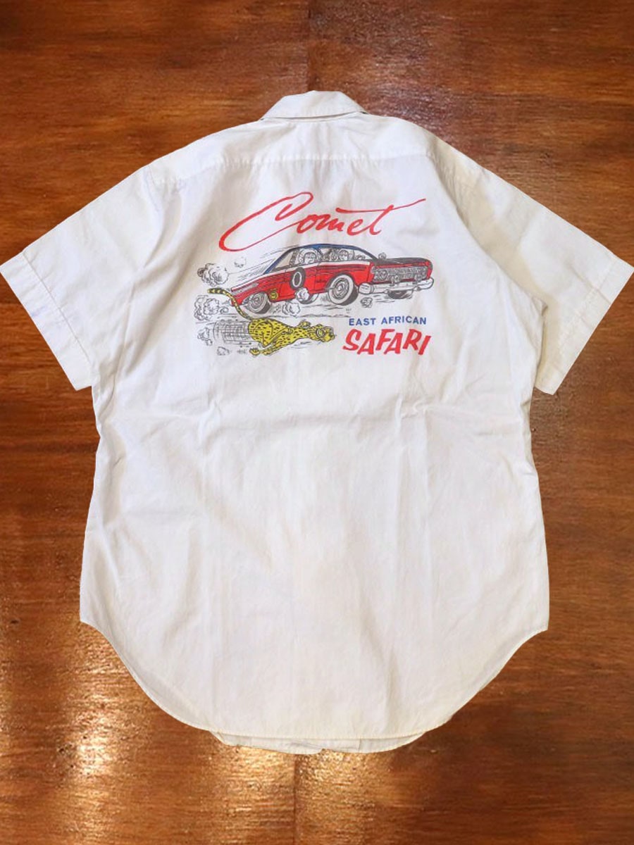1960s CAR CLUB SHIRT , Size M