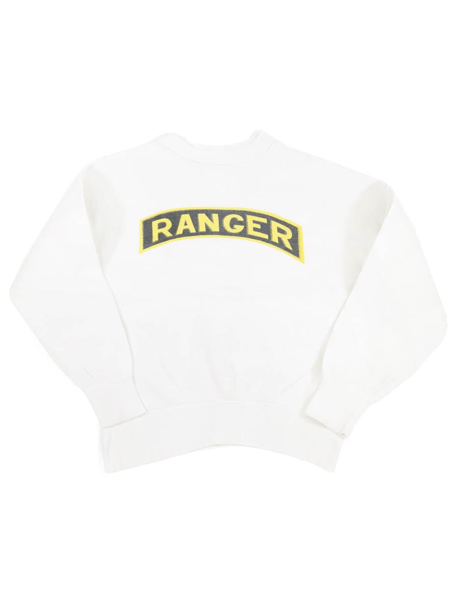 50'S RUSSELL ATHLETIC ''RANGER'' FRONT V WATER PRINT SWEAT SHIRT (SIZE.LARGE)