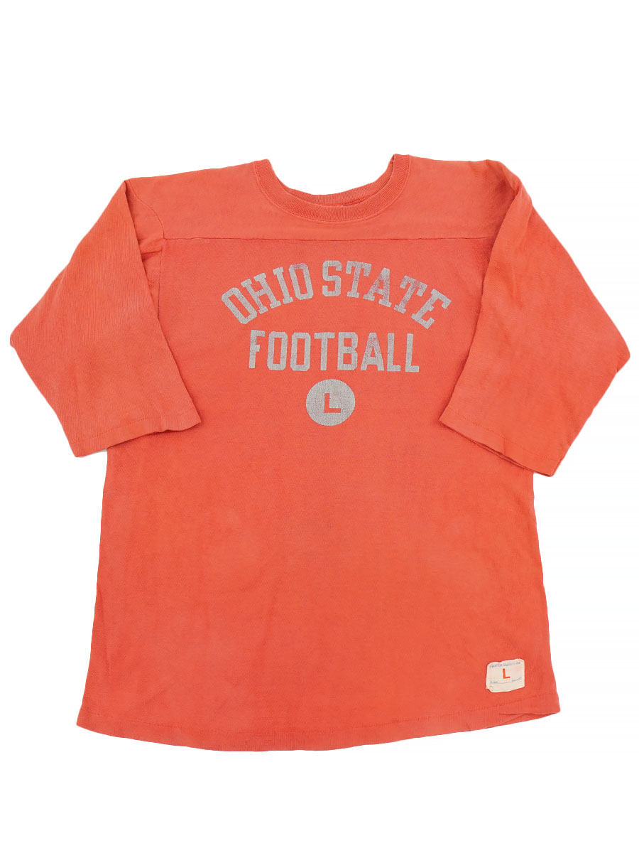70'S CHAMPION ''OHIO STATE FOOTBALL'' FOOTBALL T SHIRT (SIZE. LARGE)