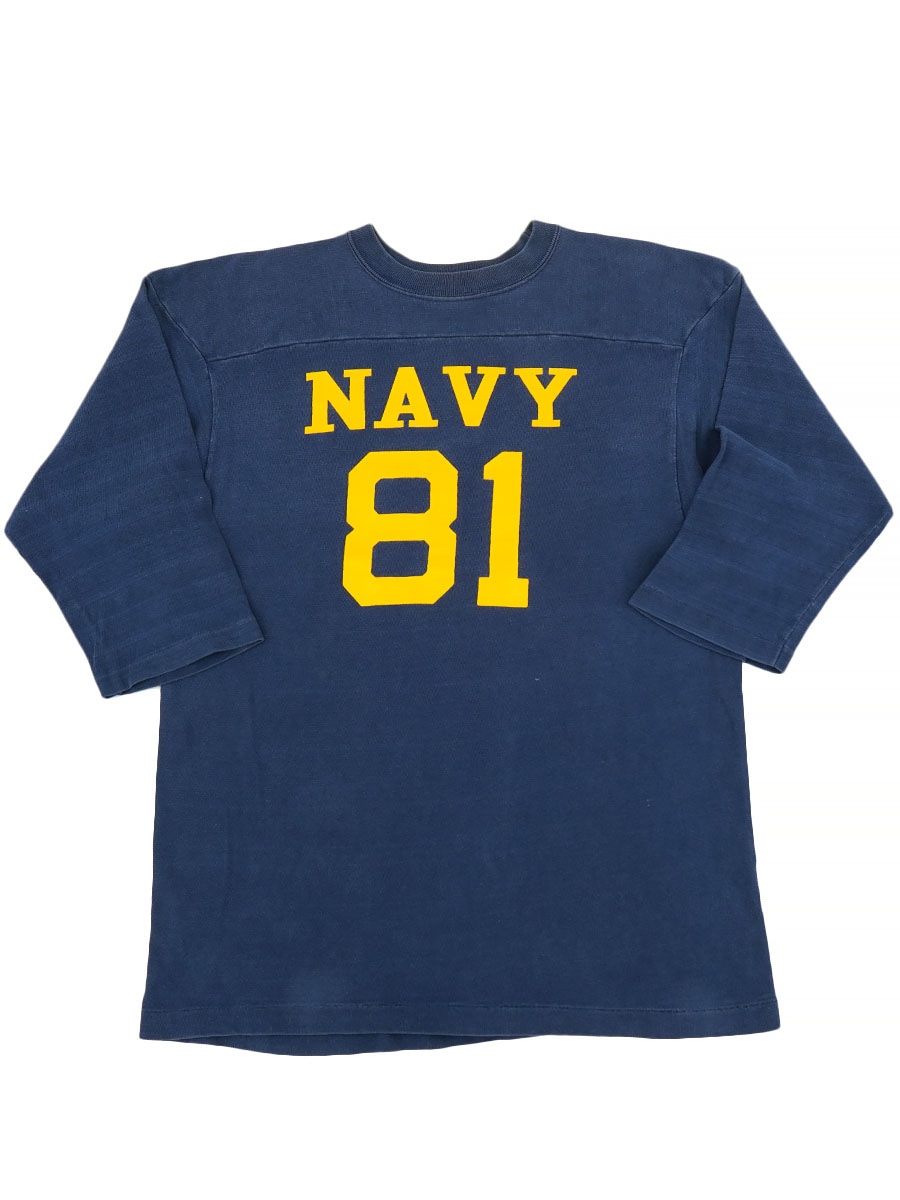 シャツ 70's CHAMPION FOOTBALL T-SHIRTS M/NAVY 70'S CHAMPION ''NAVY'' #81 FOOTBALL T SHIRT (SIZE. LARGE) | すべて