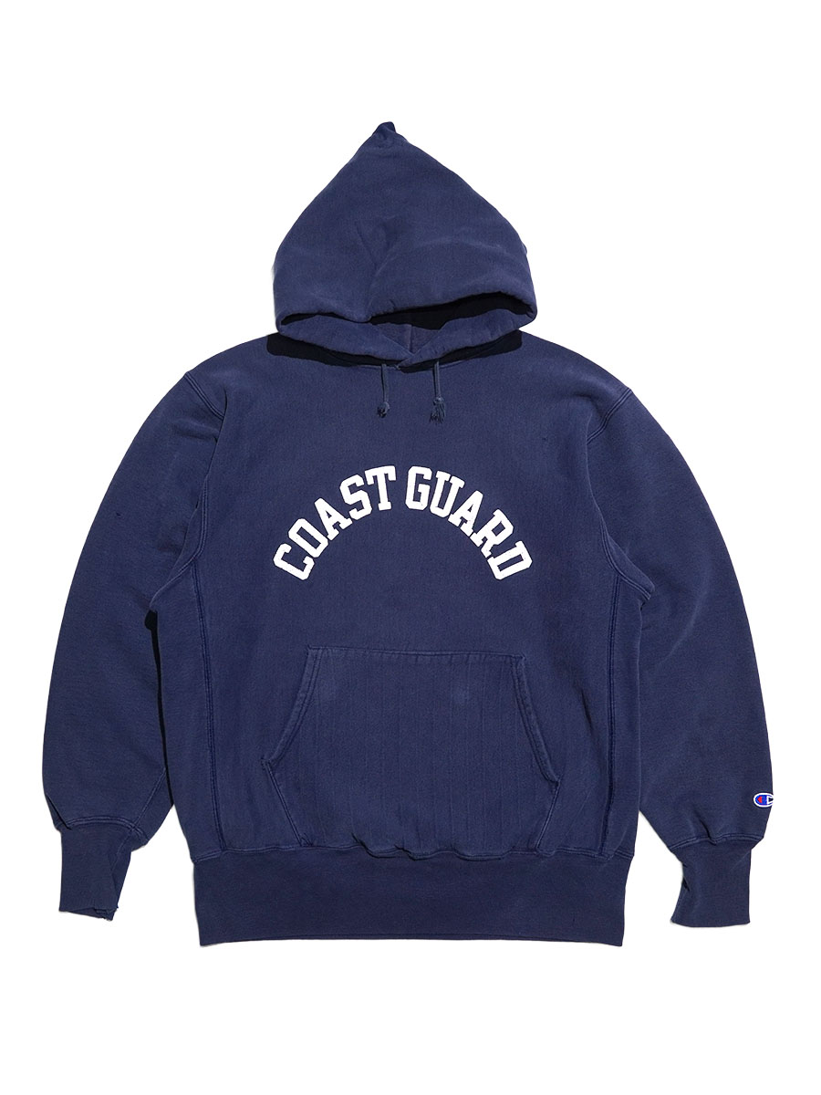 エ*ス様 90s USA製champion coast guard リバースウィ 90'S CHAMPION REVERSE WEAVE HOODIE ''COAST GUARD'' NAVY (SIZE.X