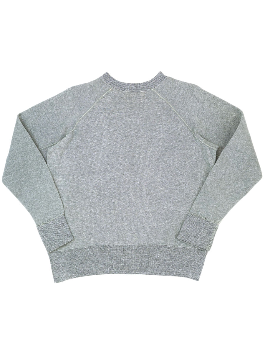 60'S B.V.D. RAGLAN SWEAT SHIRT GRAY (SIZE.MEDIUM)