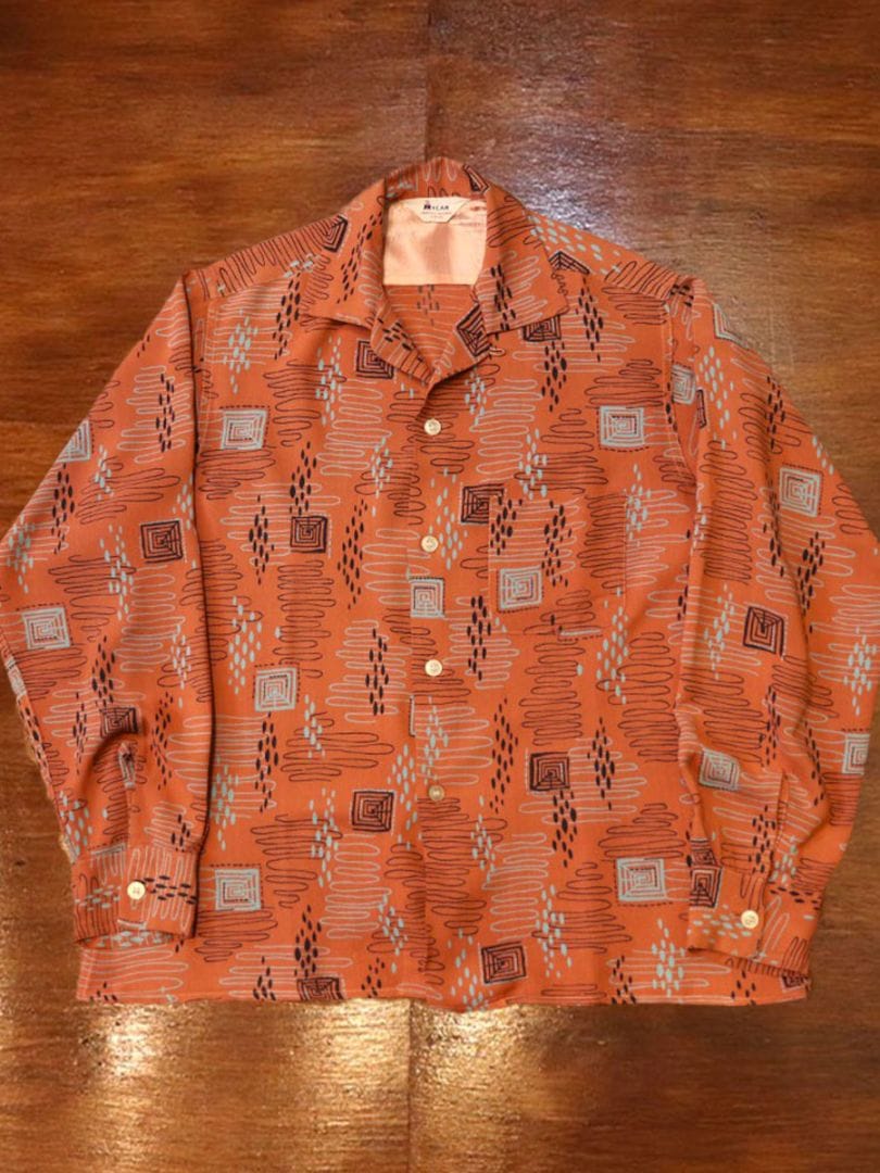 1950s L/S ROCKABILLY SHIRT , Size M