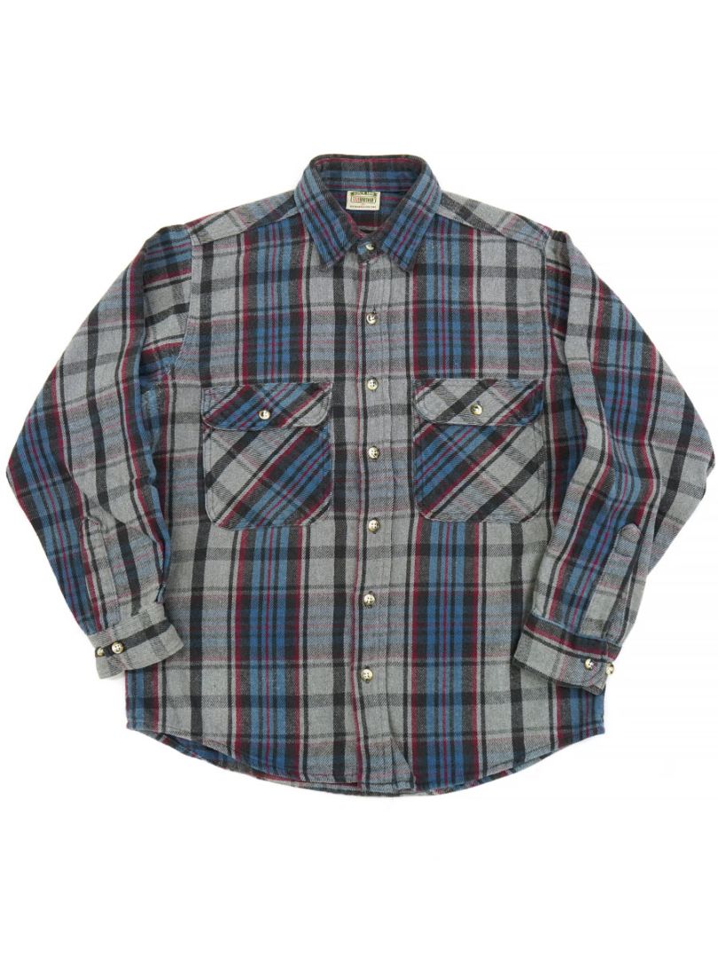 90'S FIVEBROTHER PLAID FLANNEL SHIRT (SIZE. MEDIUM) | NEW ITEM