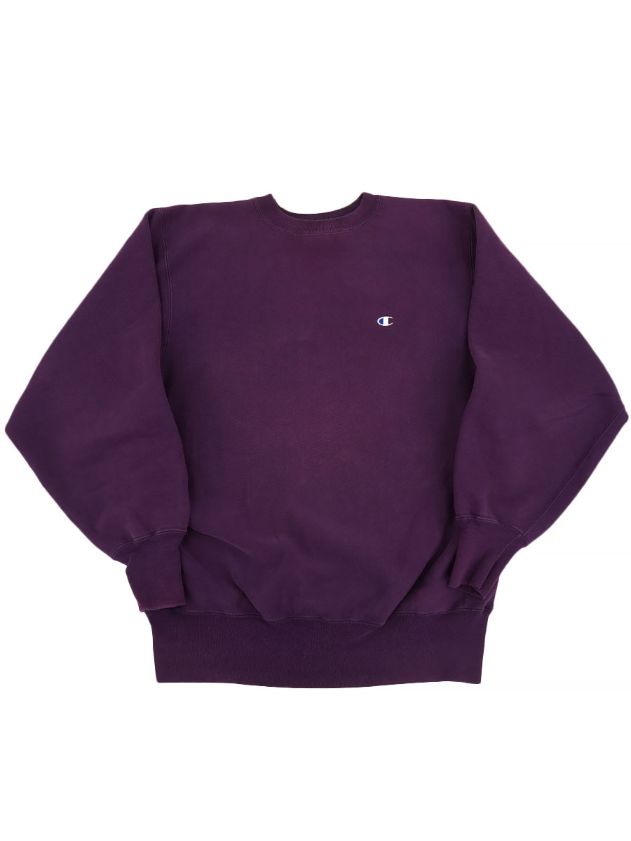 90'S CHAMPION REVERSE WEAVE CREW PLAIN GRAPE (SIZE. X LARGE) MADE