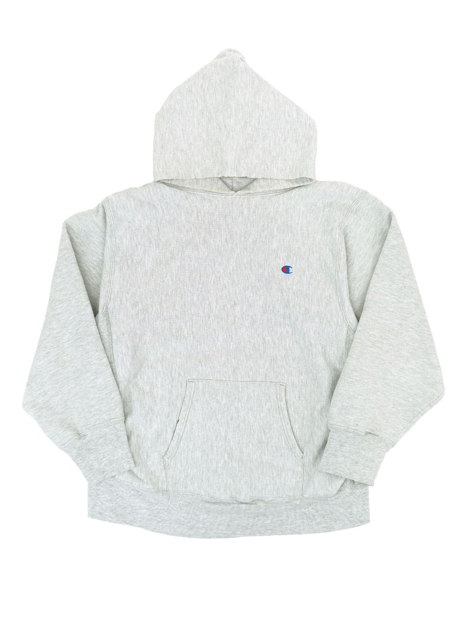 80'S CHAMPION REVERSE WEAVE HOODIE PLAIN GREY (APPROX.LARGE)