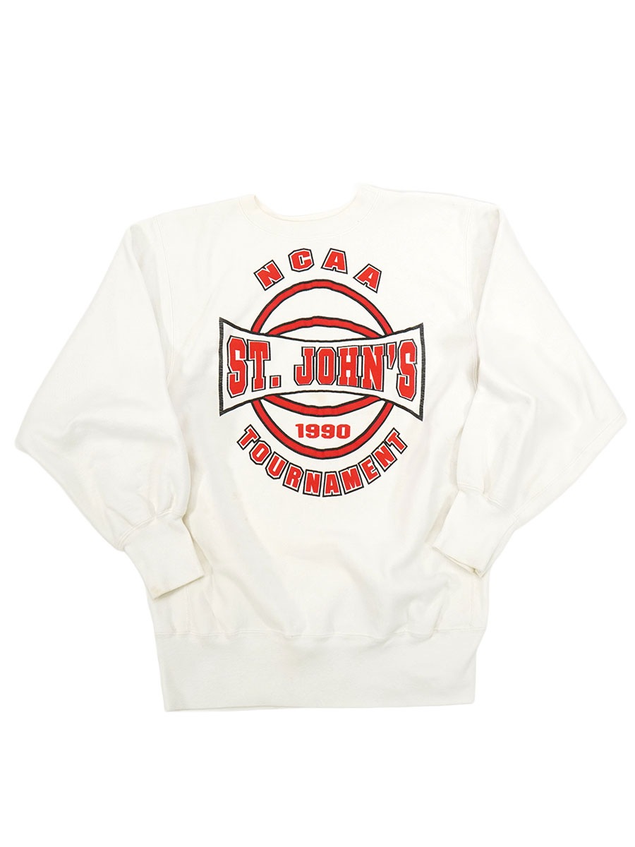 90s USA製 Champion RW XL ST.JOHN’S 90'S CHAMPION REVERSE WEAVE ''ST.JOHN'S'' WHITE (SIZE.X LARGE