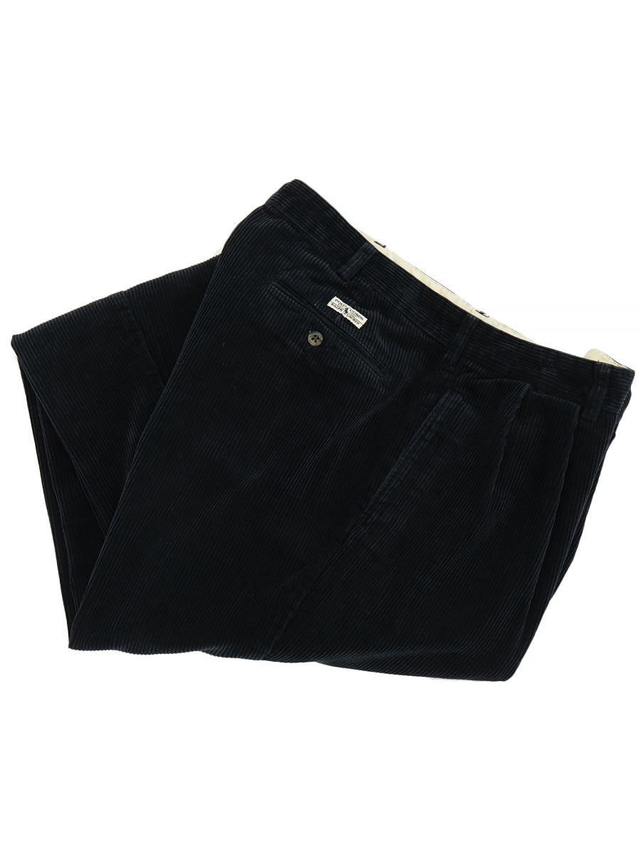 パンツ Ralph Lauren 2tuck wide corduroy pants RALPH LAUREN WIDE WALE 2-TUCK CORDUROY PANTS NAVY (SIZE. W36 L30