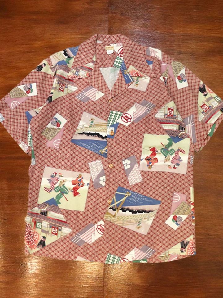 1950s DEAD STOCK , HAWAIIAN SHIRT , Size  M