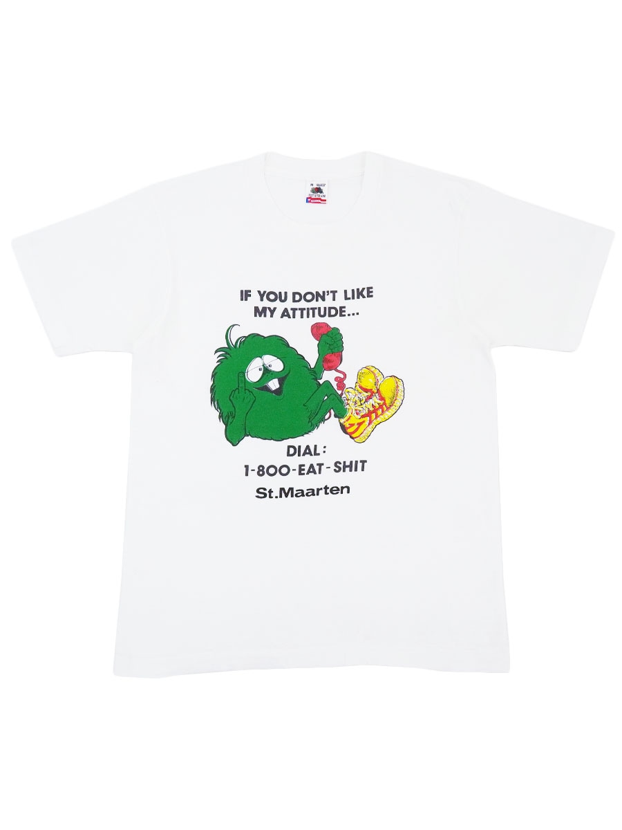 90'S FRUIT OF THE LOOM ''CAMACHO MONSTER'' T SHIRT WHITE (SIZE