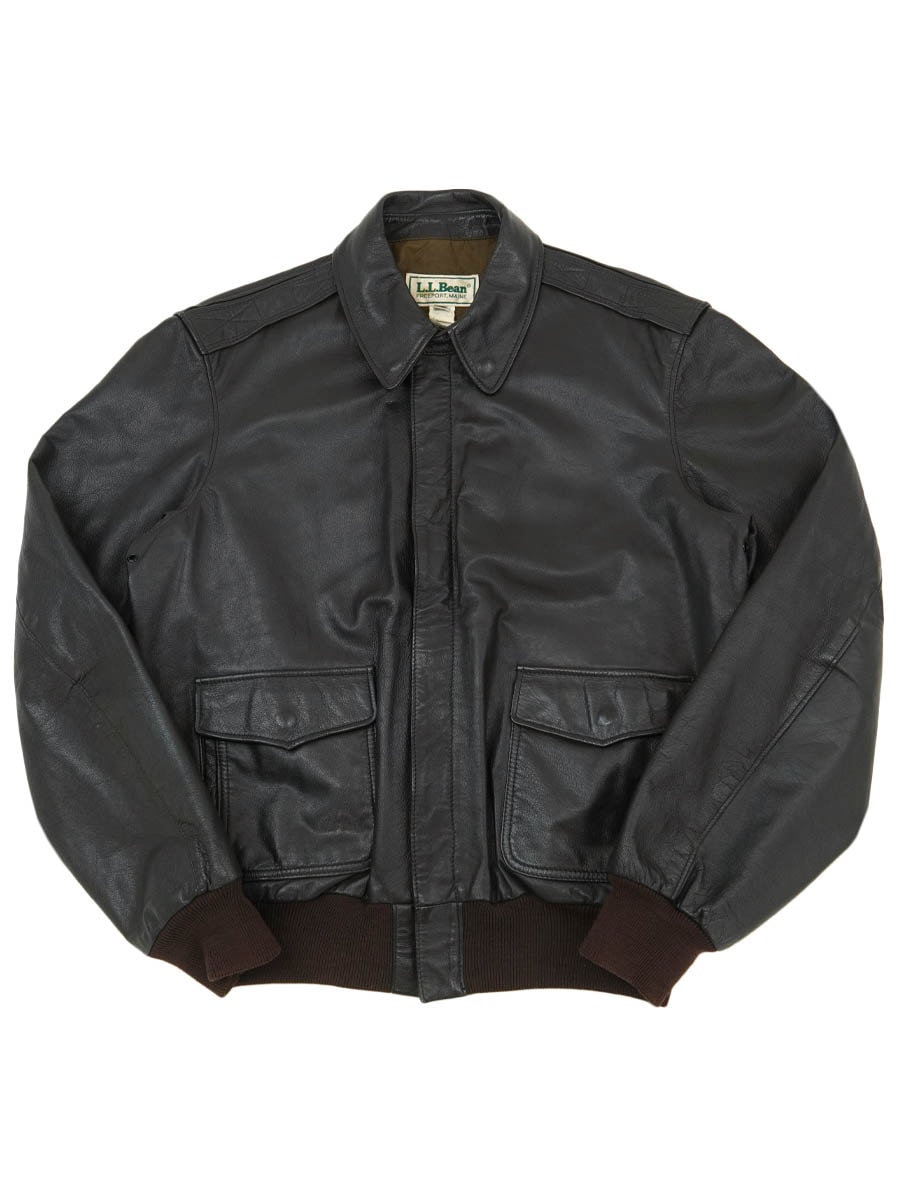 名作 80's L.L.Bean A-2 Leather Jacket L 80'S A-2 LEATHER FLIGHT