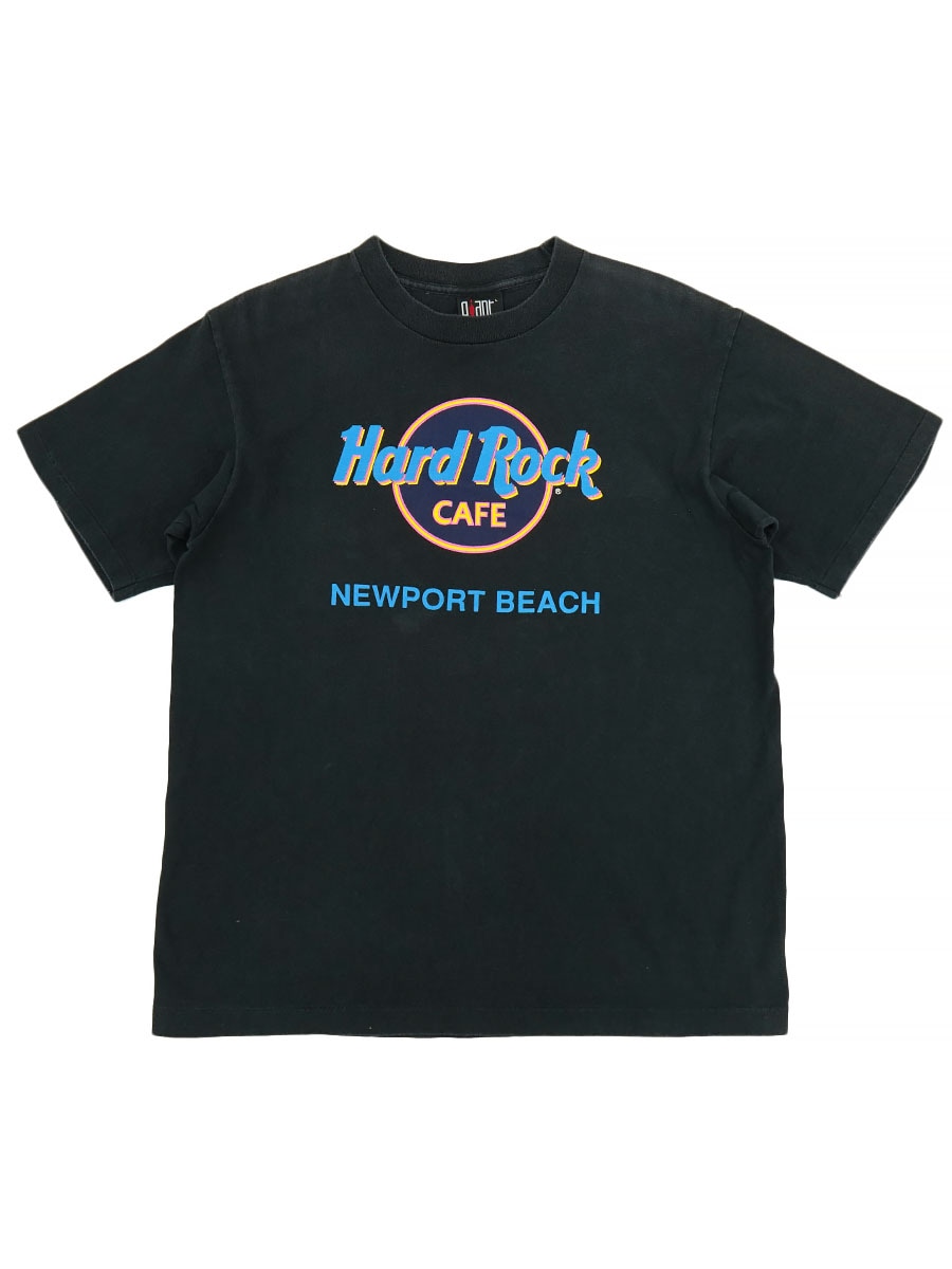 90'S GIANT HARD ROCK CAFE ''NEWPORT BEACH'' T SHIRT (SIZE. LARGE