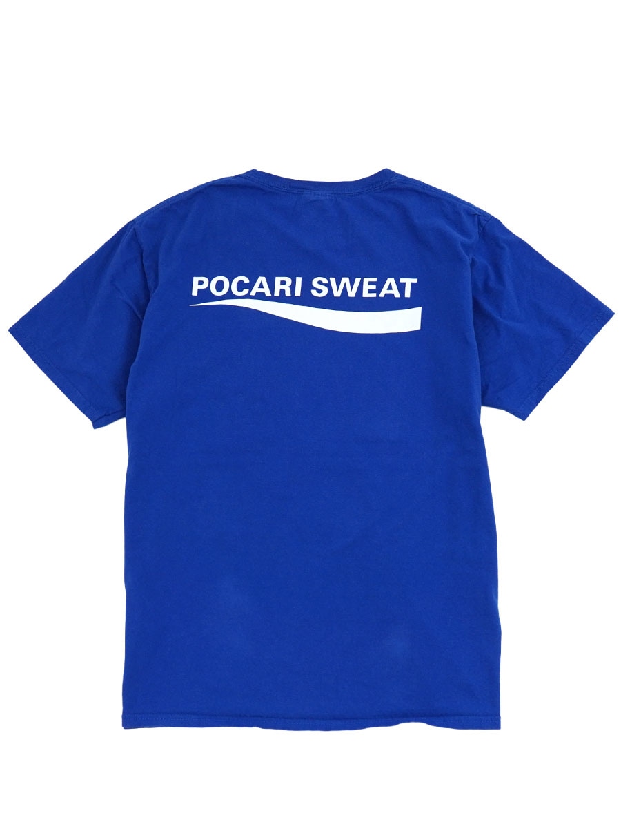 ポカリスウェット着丈10cm 00'S PORT&COMPANY ''POCARI SWEAT'' T SHIRT BLUE (SIZE.LARGE