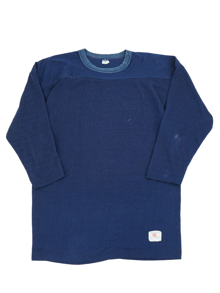 ▪️ 70’s【CHAMPION】PLAIN TEE ブランクボディ リンガー 青 Champion - ▪️ 70's【CHAMPION】PLAIN TEE ブランクボディ リンガー