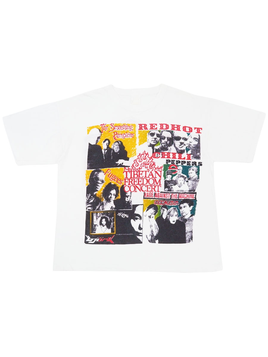90'S ''TIBETAN FREEDOM CONCERT'' T SHIRT WHITE (APPROX.X LARGE