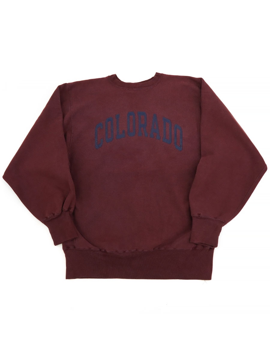 龍*様 90s champion reverse weave 鬼フェード　サンフ 90'S CHAMPION REVERSE WEAVE CRUE ''COLORADO'' (SIZE. X LARGE) MADE