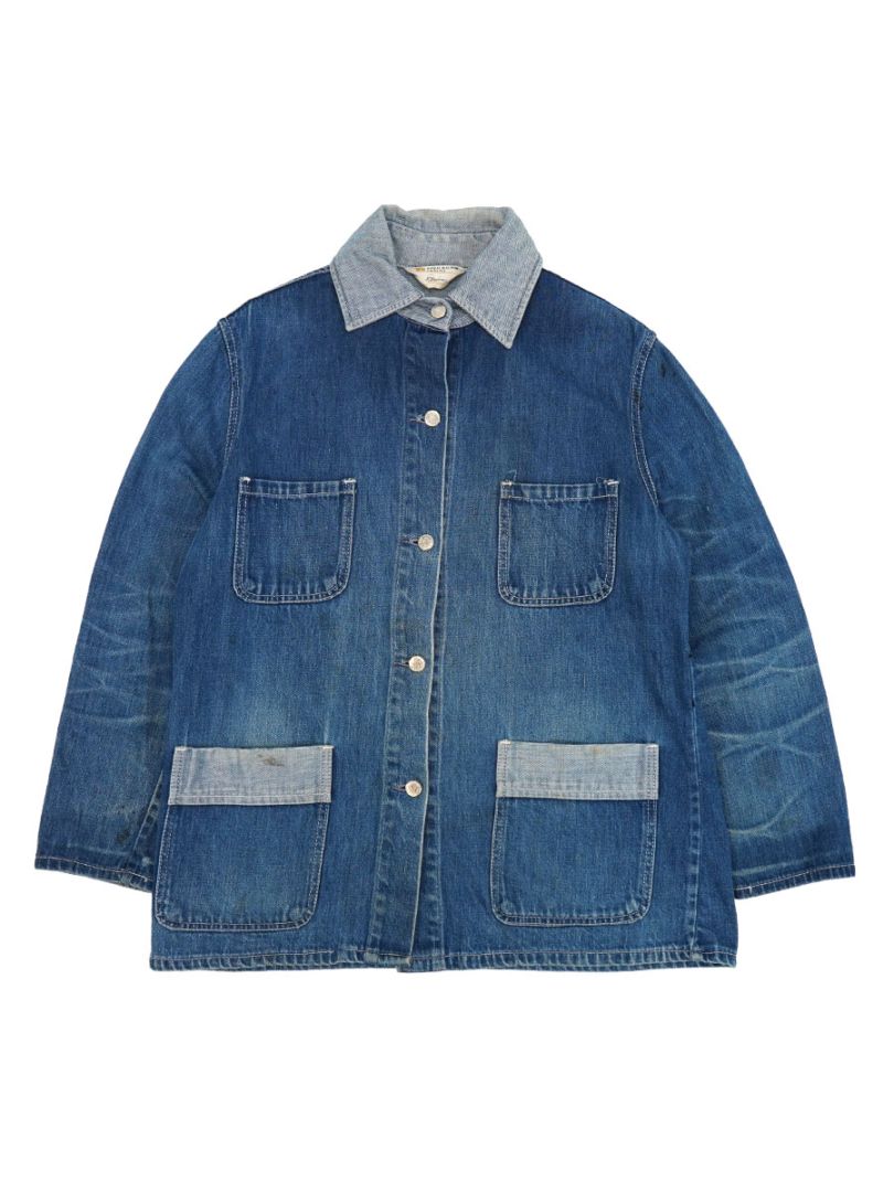 70'S JCPENNEY FASHIONS DENIM CHORE JACKET (APPROX.SMALL) LADIES