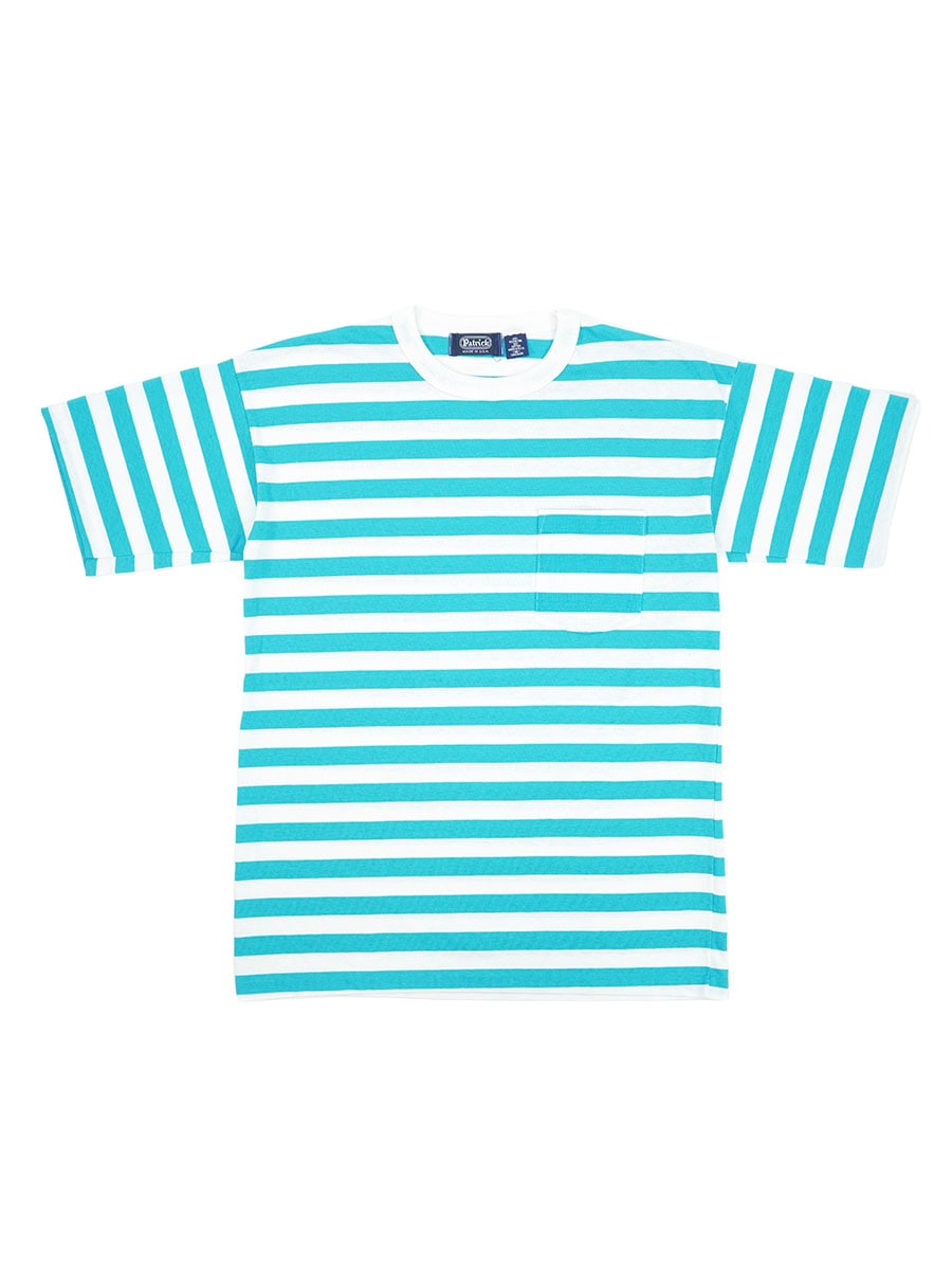 80'S PATRICK BORDER T SHIRT (SIZE.MEDIUM) MADE IN USA