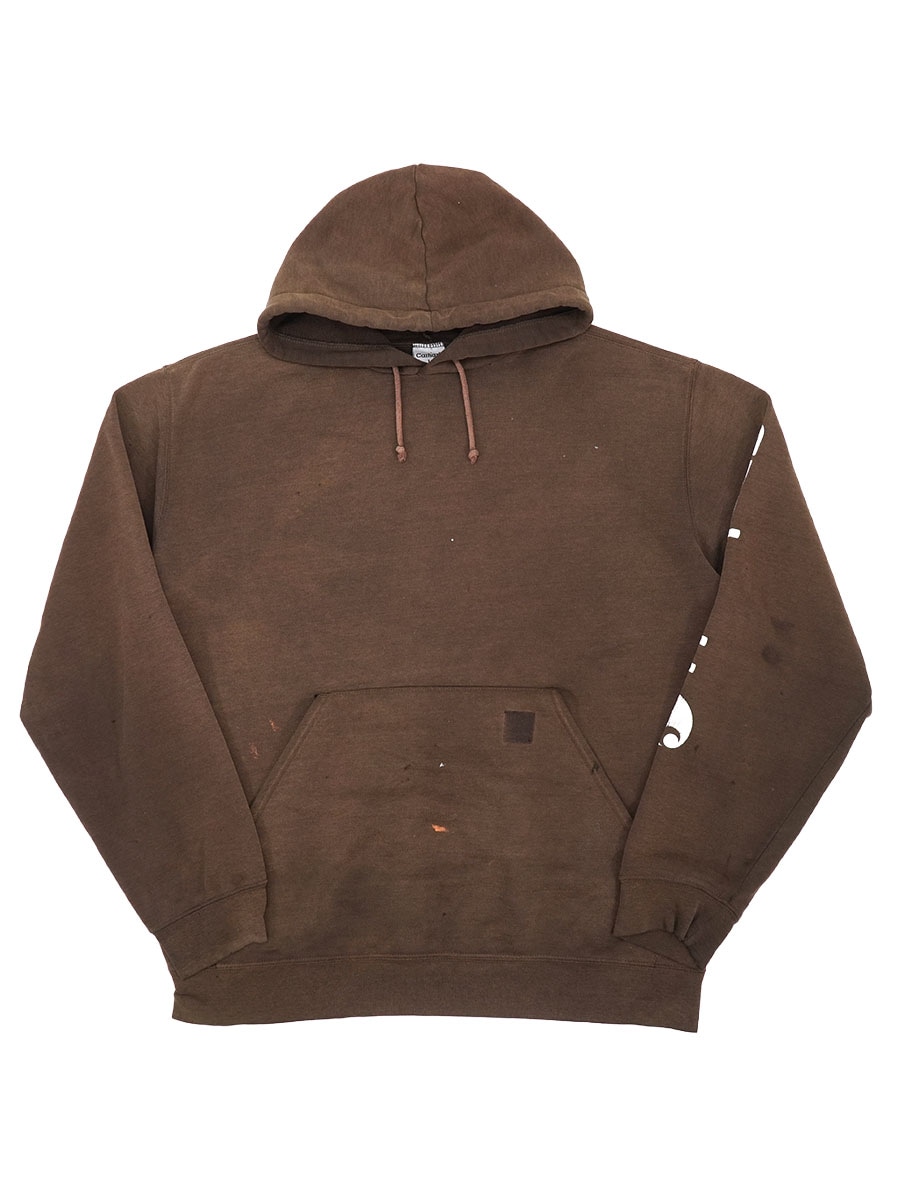 CARHARTT SWEAT HOODIE SHIRT FADED BROWN (SIZE.LARGE)