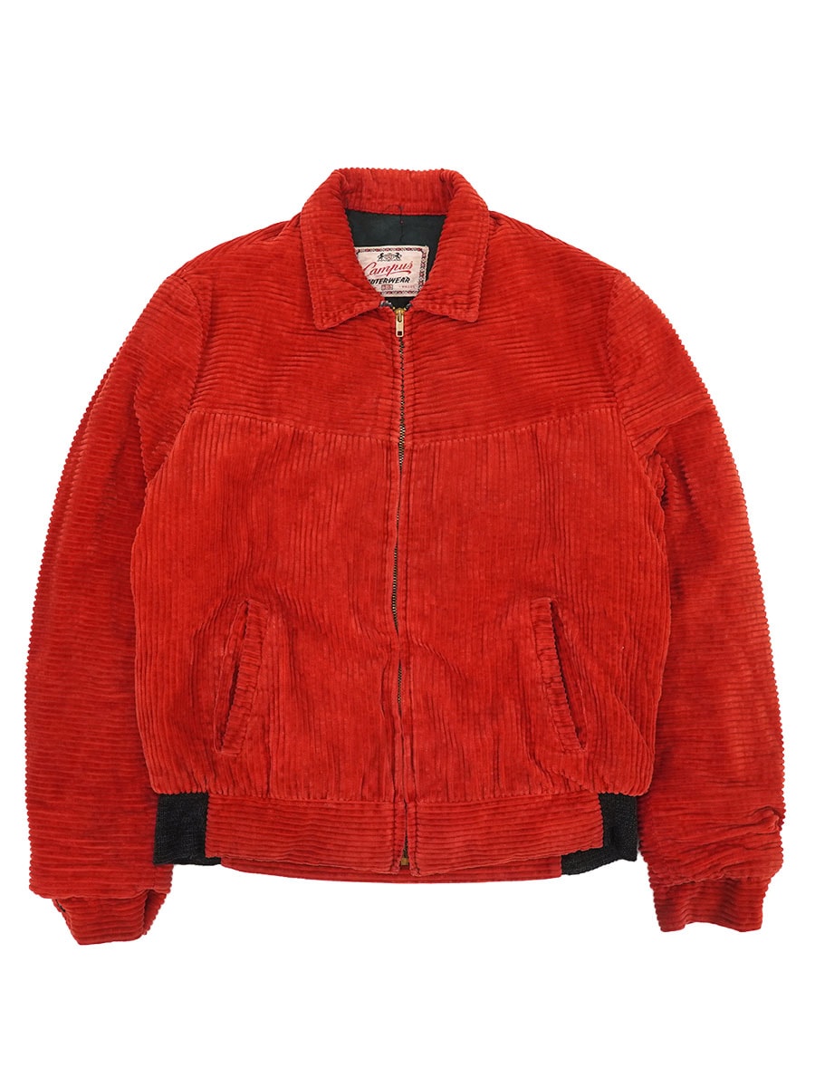 50'S CAMPUS OUTERWEAR CORDUROY JACKET RED (SIZE.38) | NEW ITEM