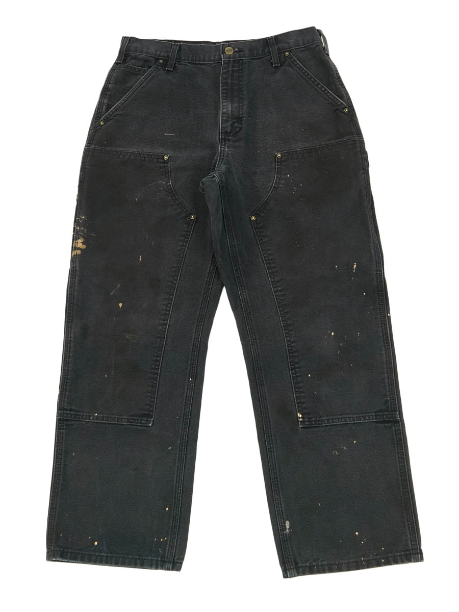 CARHARTT B136 DOUBLE KNEE DUCK PAINTER PANTS BLACK (SIZE.W32 L30