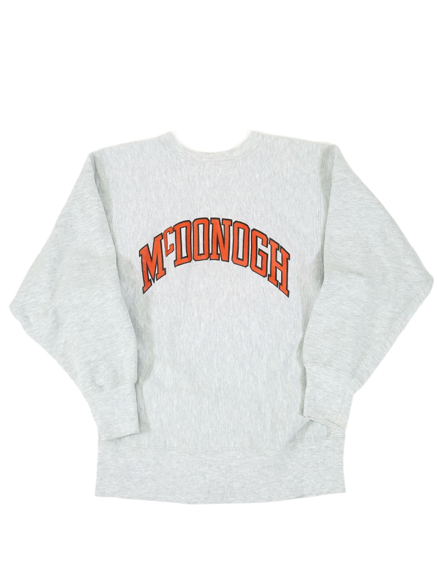 90'S CHAMPION REVERSE WEAVE ''MCDONOGH'' GREY (SIZE.LARGE) MADE IN