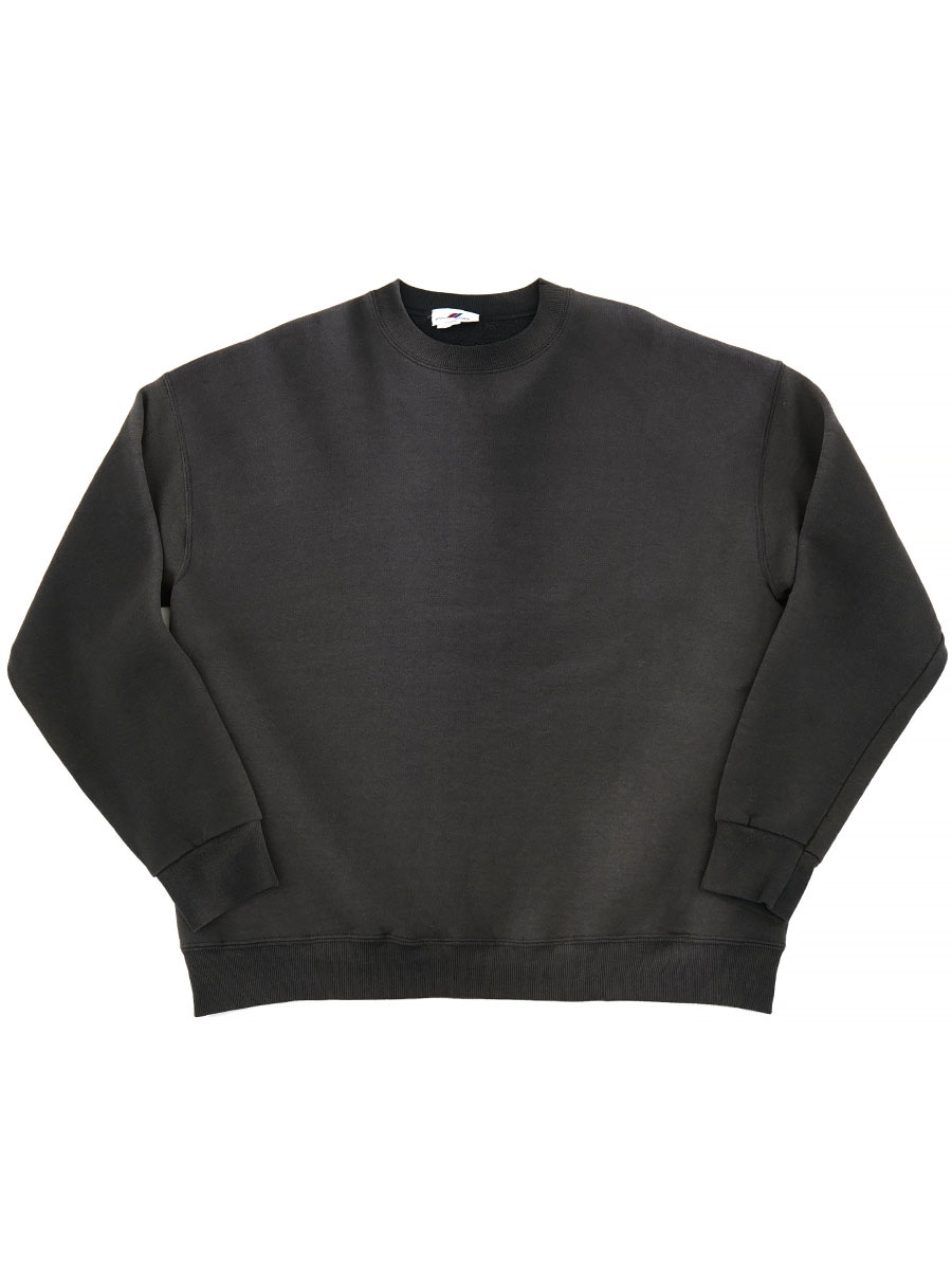 80'S～ PRO SPIRIT CREW NECK SWEAT SHIRT FADED BLACK (SIZE. X LARGE) MADE IN USA